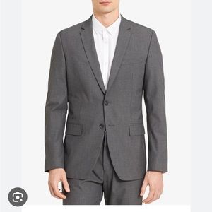 CALVIN KLEIN Mens Infinite Single Breasted, Slim Fit Stretch Suit Blazer Jacket